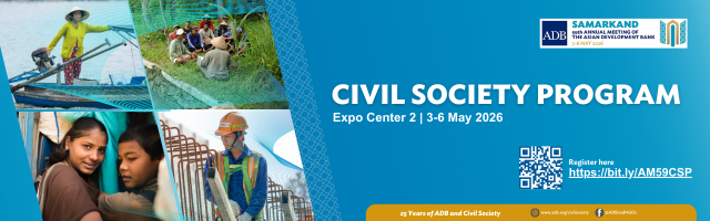 59th ADB Annual Meeting: Civil Society Program cover.