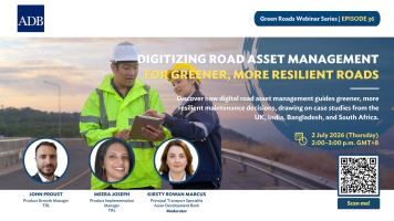Digitizing Road Asset Management for Greener, More Resilient Roads banner.
