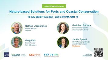 Nature-based Solutions for Ports and Coastal Conservation event banner