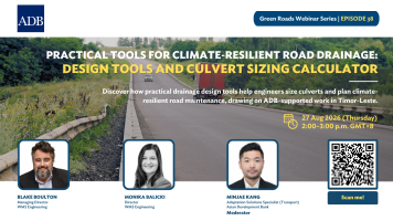 Green roads banner.