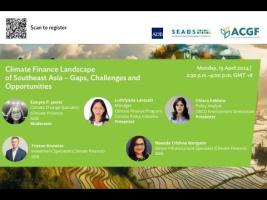 Embedded thumbnail for Climate Finance Landscape of Southeast Asia—Gaps, Challenges and Opportunities