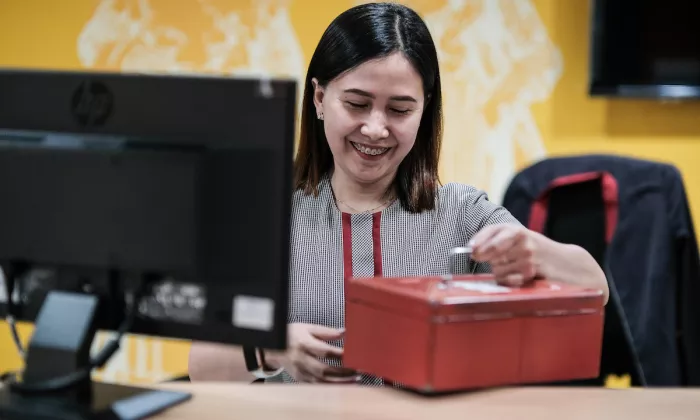 According to a poll by accounting and consulting firm PwC, 41% employees in Asia–Pacific are confident in AI's potential to boost productivity, some 16% believe AI could replace their jobs, while about 34% view it as an opportunity to learn new skills. Photo credit: ADB.
