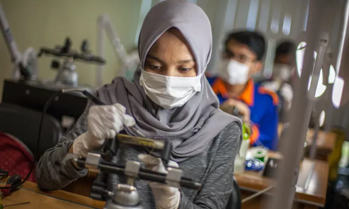 Across Asia and the Pacific, a total of $12.9 billion in financing was mobilized by ADB’s financing partners in 2021 to support countries in 2021. Photo credit: ADB.