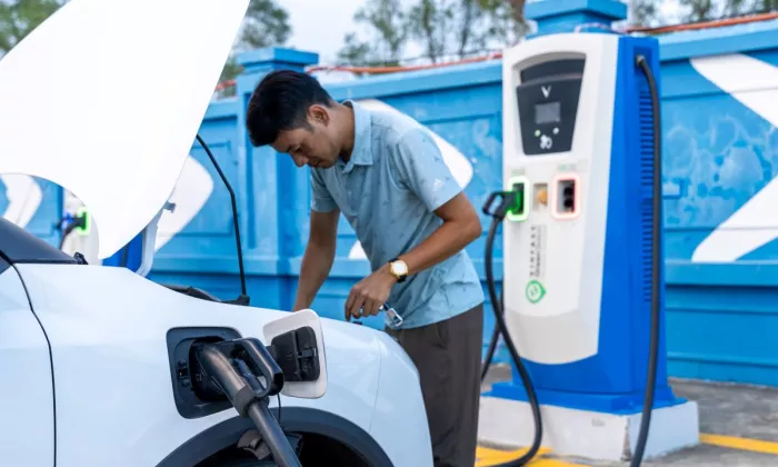 VinFast, Viet Nam’s first domestic car company and electric vehicle manufacturer, accounts for 45% of electric vehicle battery production in the country. Photo credit: ADB.
