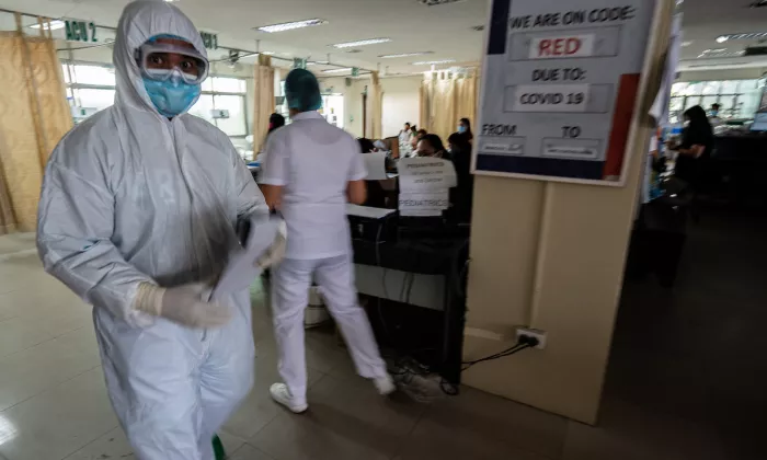 Medical workers at the Jose B. Lingad Memorial Regional Hospital in San Fernando City, Pampanga on 9 May 2020. Photo credit: ADB.