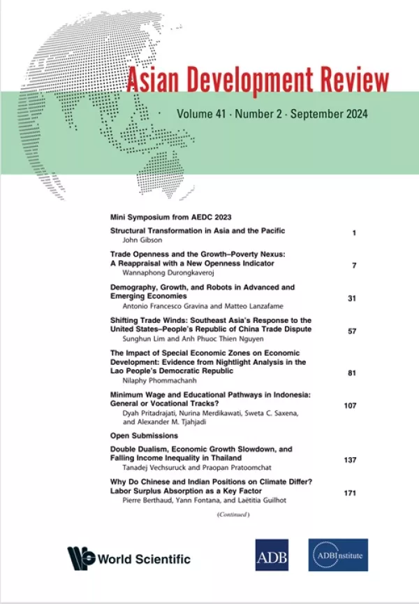 Double Dualism, Economic Growth Slowdown, and Falling Income Inequality in Thailand cover.