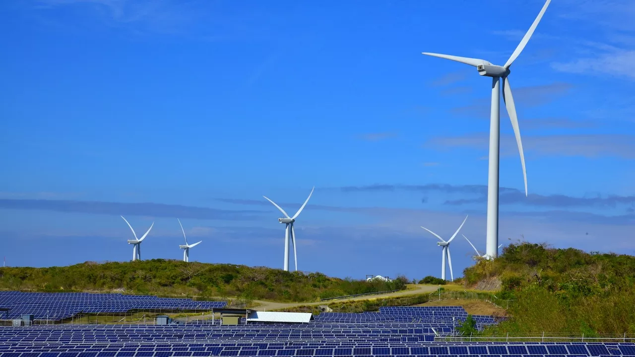 Wind and solar farm in the Philippines. Photo credit: ADB.