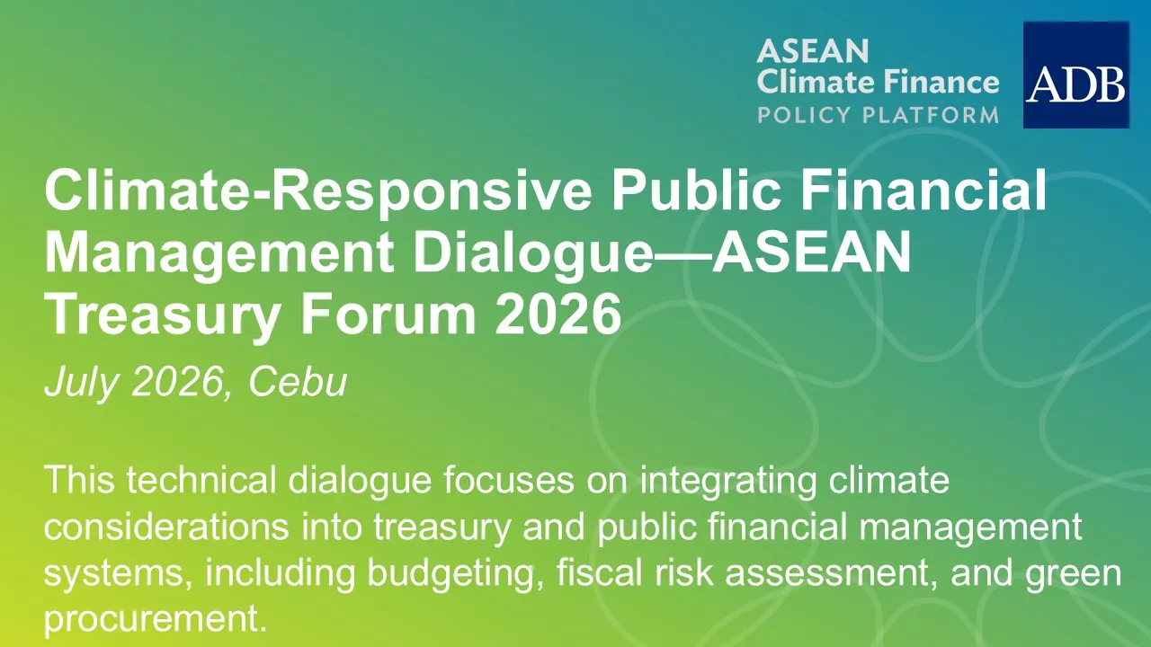 Climate-Responsive Public Financial Management Dialogue 2026
