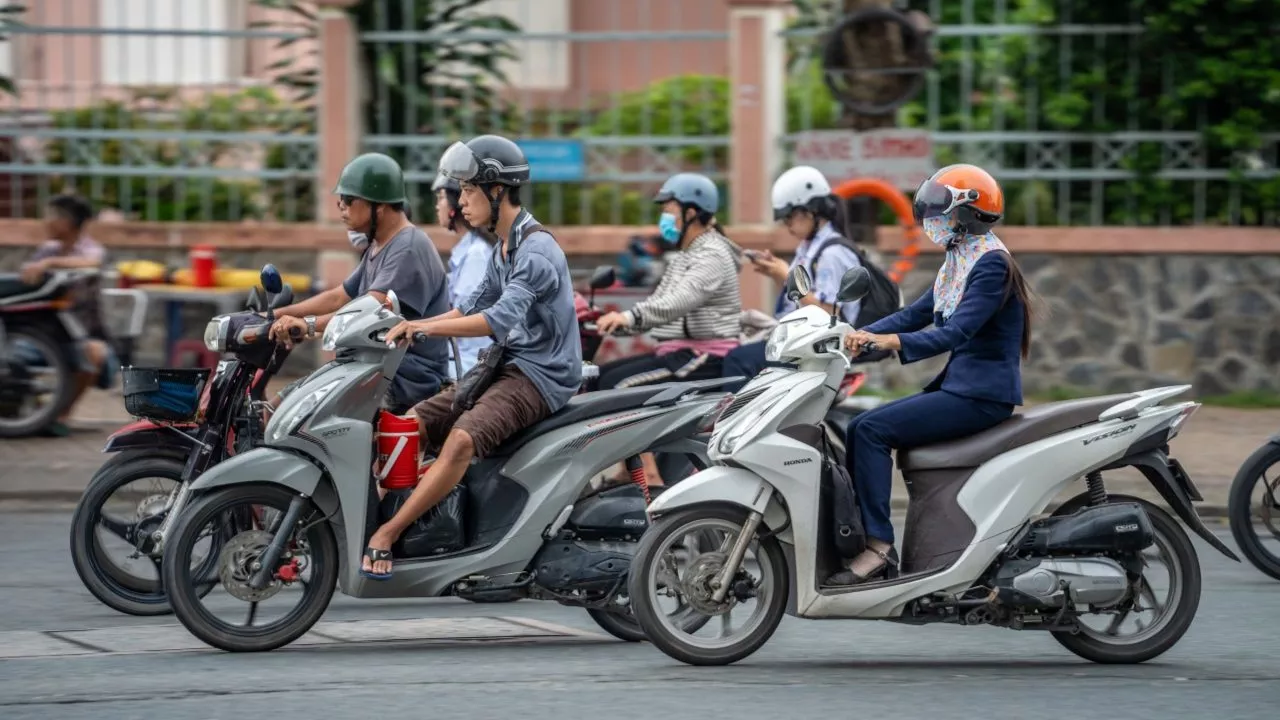 Motorcycle riders in Viet Nam. Photo credit: ADB.