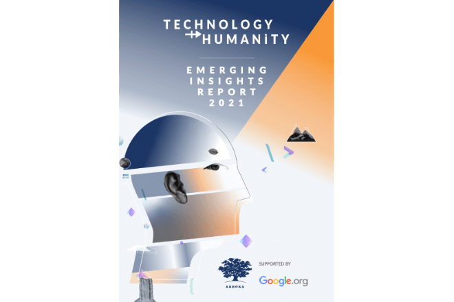 Technology and Humanity: Emerging Insights Report 2021 cover photo.